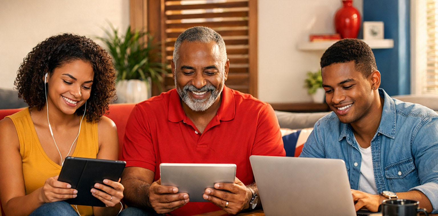 Family Trio learning via LearnTT